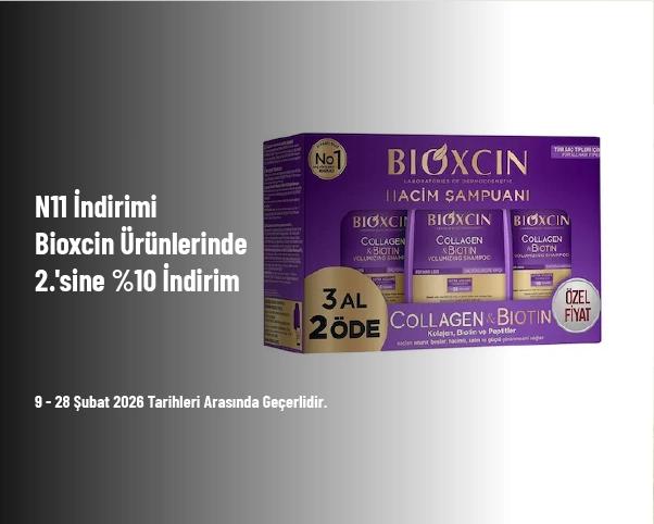 N11 İndirimi - Bioxcin Ürünlerinde 2.'sine %10 İndirim