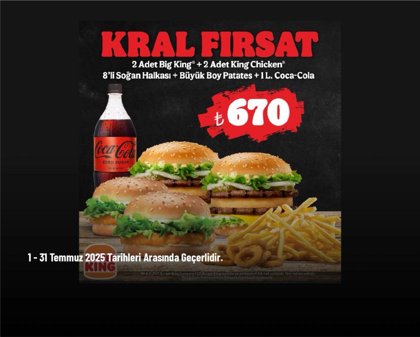 Burger King Kampanyası - Burger King’den Kral Fırsat