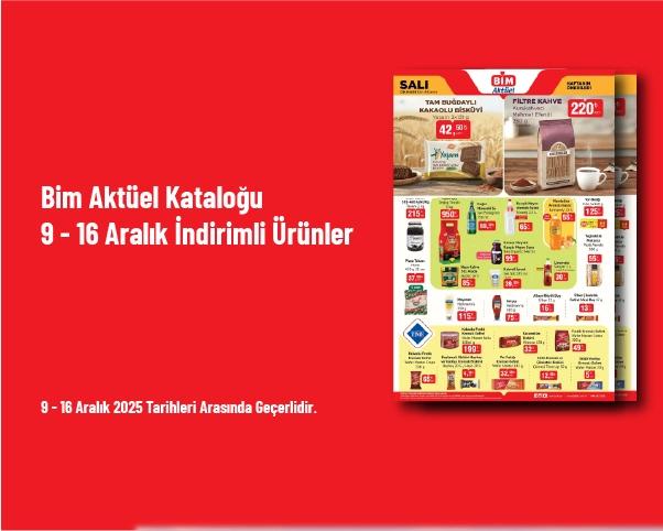 Bim Aktüel Kataloğu - 9 - 16 Aralık İndirimli Ürünler