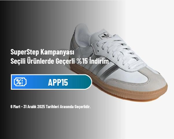 SuperStep Kampanyası - Seçili Ürünlerde Geçerli %15 İndirim