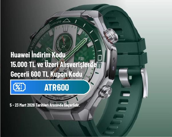 Huawei İndirim Kodu - 15.000 TL ve Üzeri Alışverişlerde Geçerli 600 TL Kupon Kodu 