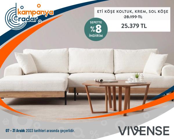 Vivense Eti Köşe Koltuk İndirimi
