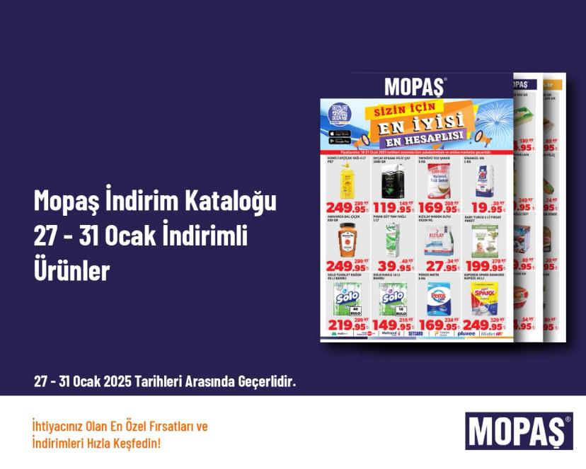 Mopaş İndirim Kataloğu - 27 - 31 Ocak İndirimli Ürünler