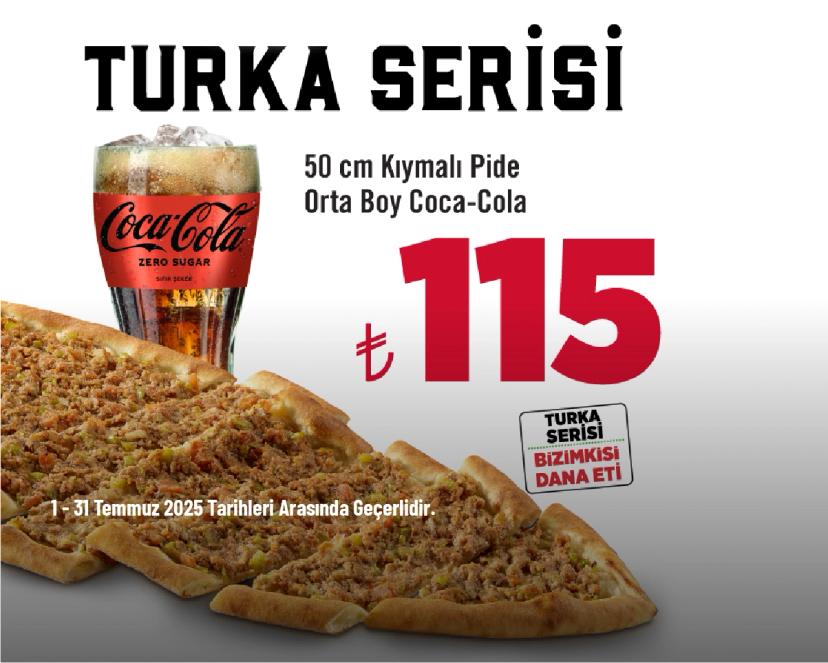 Sbarro Pide Kampanyası - Sbarro'daki Turka Serisi ile Pide Menüsü 115 TL