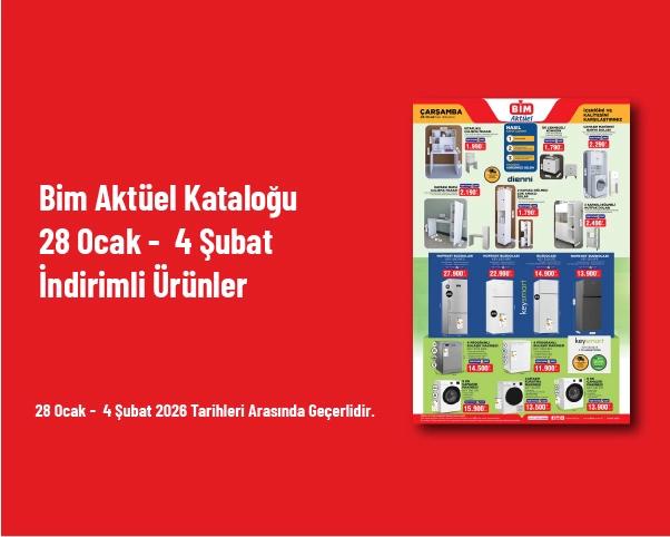 Bim Aktüel Kataloğu - 28 Ocak -  4 Şubat İndirimli Ürünler