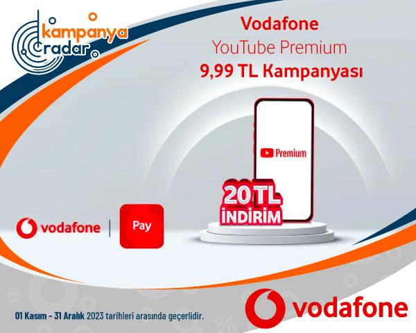 Vodafone YouTube Premium 9,99 TL Kampanyası