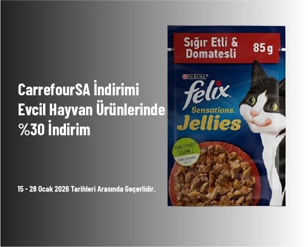 CarrefourSA İndirimi - Evcil Hayvan Ürünlerinde %30 İndirim