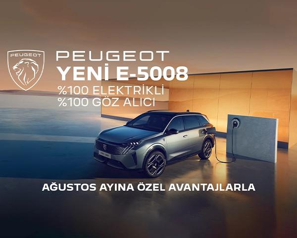 Yeni PEUGEOT E-5008, Ağustos ayına özel avantajlarla