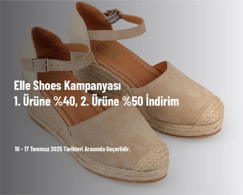 Elle Shoes Kampanyası - 1. Ürüne %40, 2. Ürüne %50 İndirim