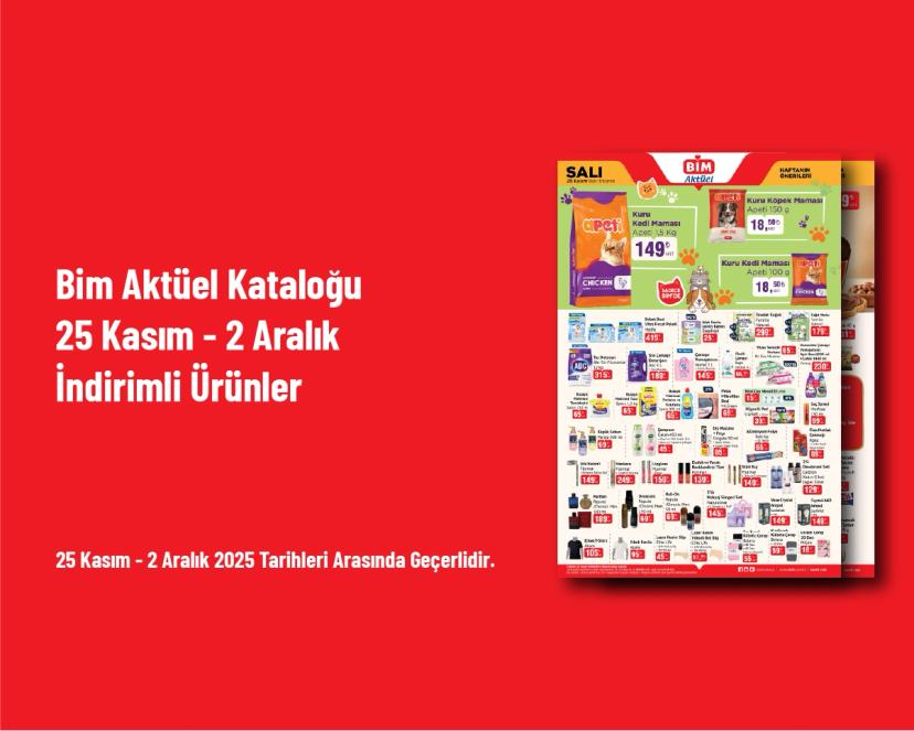 Bim Aktüel Kataloğu - 25 Kasım - 2 Aralık İndirimli Ürünler