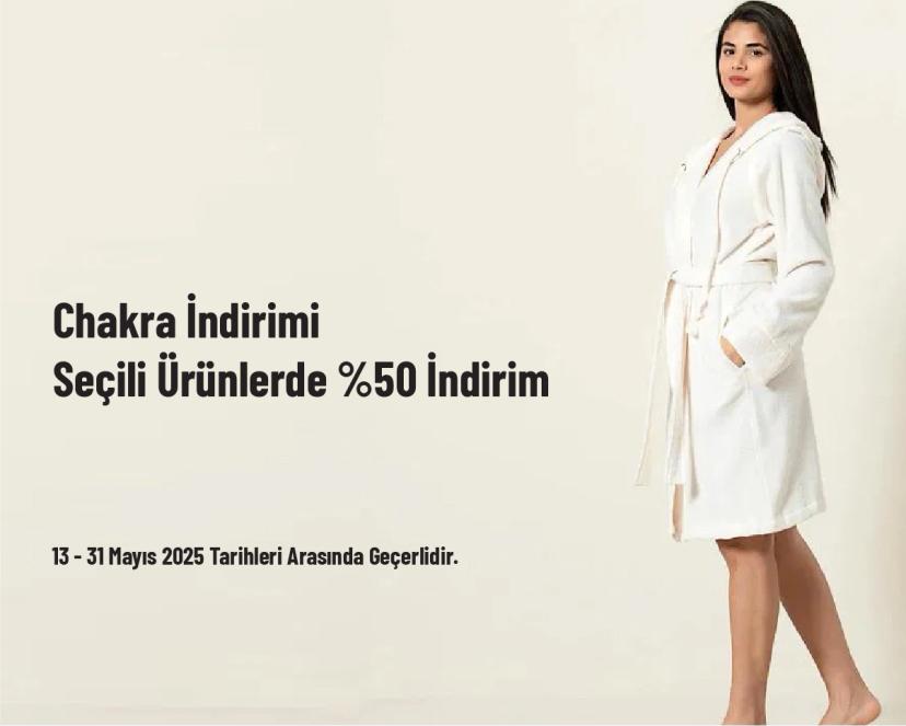 Chakra İndirimi - Seçili Ürünlerde %50 İndirim