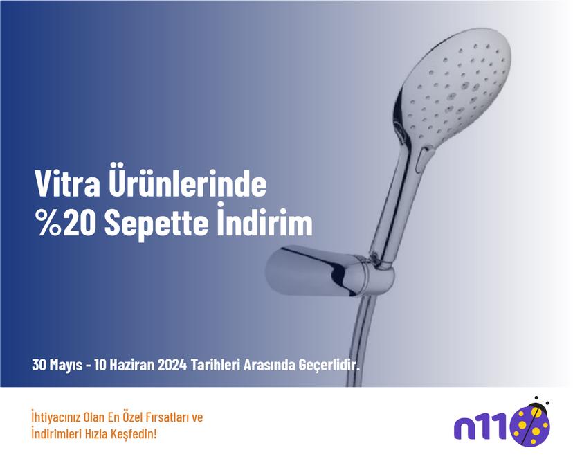 Vitra Ürünlerinde %20 Sepette İndirim