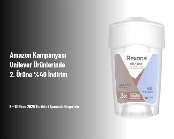 Amazon Kampanyası - Unilever Ürünlerinde 2. Ürüne %40 İndirim