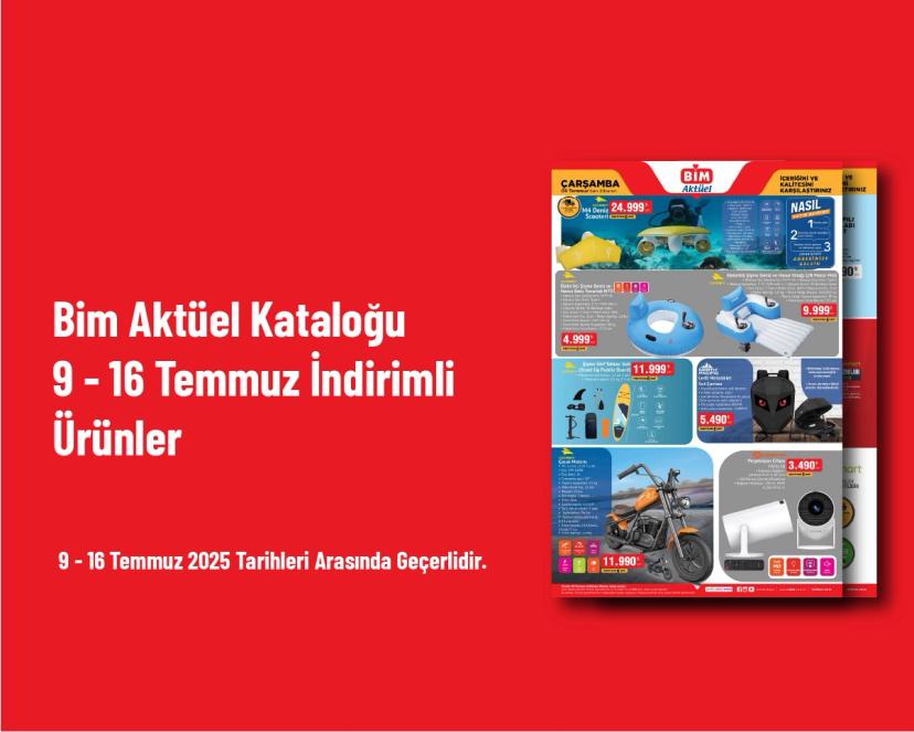 Bim Aktüel Kataloğu - 9 - 16 Temmuz İndirimli Ürünler