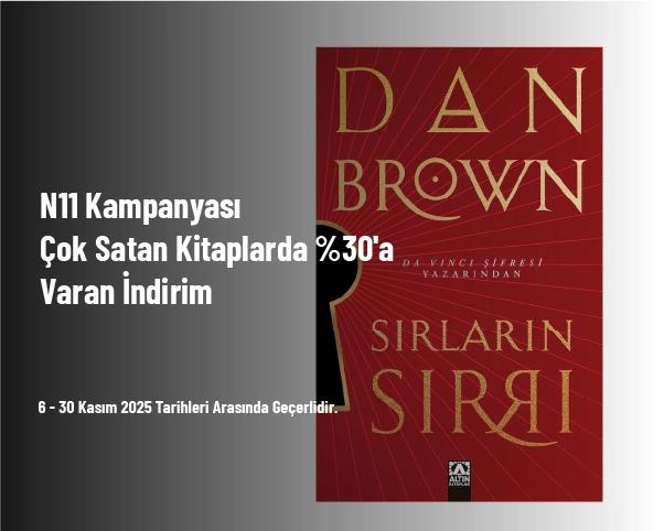 N11 Kampanyası - Çok Satan Kitaplarda %30'a Varan İndirim