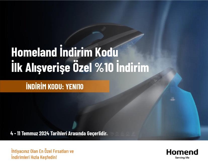 Homend İndirim Kodu - İlk Alışverişe Özel %10 İndirim