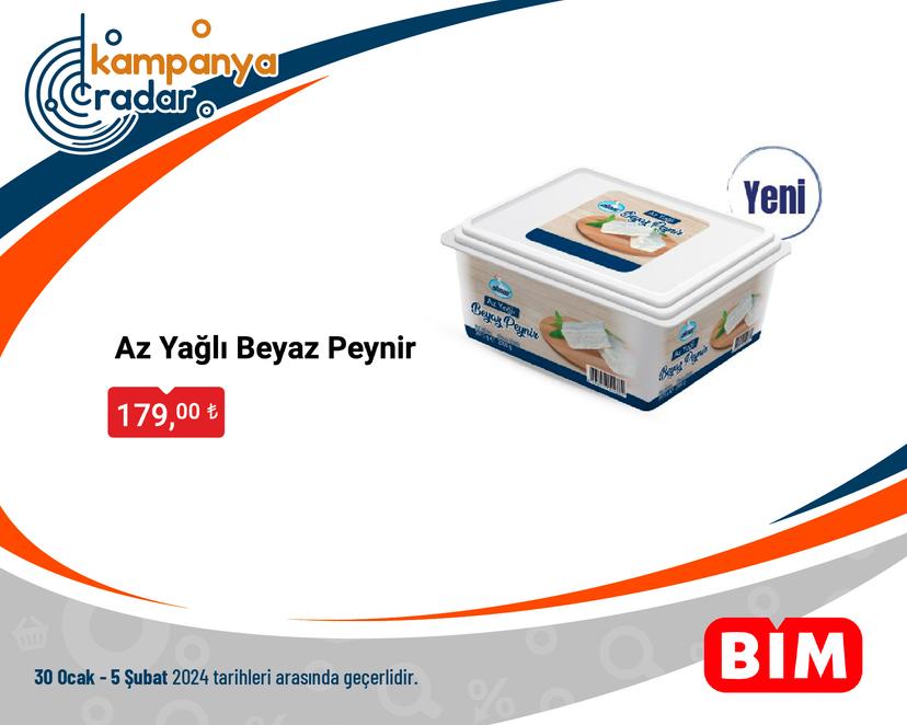 Bim Aktüel Az Yağlı Beyaz Peynir