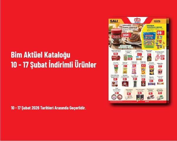 Bim Aktüel Kataloğu - 10 - 17 Şubat İndirimli Ürünler