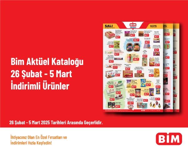 Bim Aktüel Kataloğu - 26 Şubat - 5 Mart İndirimli Ürünler