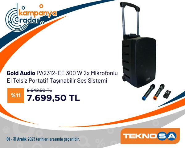 Teknosa Gold Audio Taşınabilir Ses Sistemi İndirimi