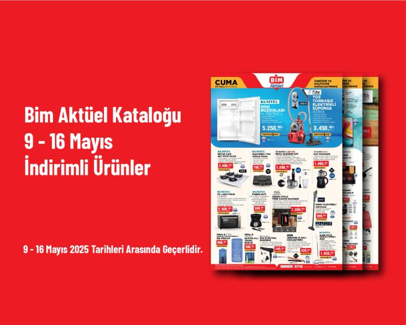Bim Aktüel Kataloğu - 9 - 16 Mayıs İndirimli Ürünler