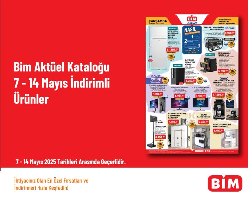 Bim Aktüel Kataloğu - 7 - 14 Mayıs İndirimli Ürünler