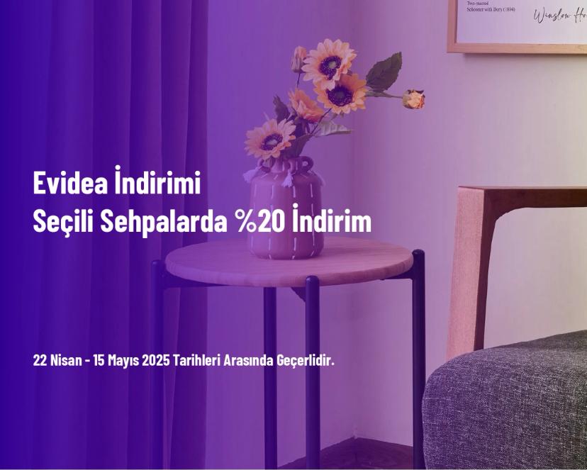 Evidea İndirimi - Seçili Sehpalarda %20 İndirim