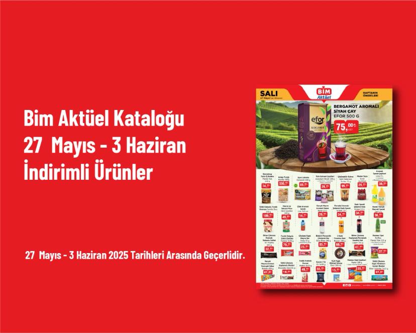 Bim Aktüel Kataloğu - 27  Mayıs - 3 Haziran İndirimli Ürünler