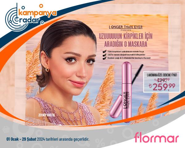 Longer Than Ever Uzun Görünüm Veren Maskara 429,99 TL Yerine Sadece 259,99 TL