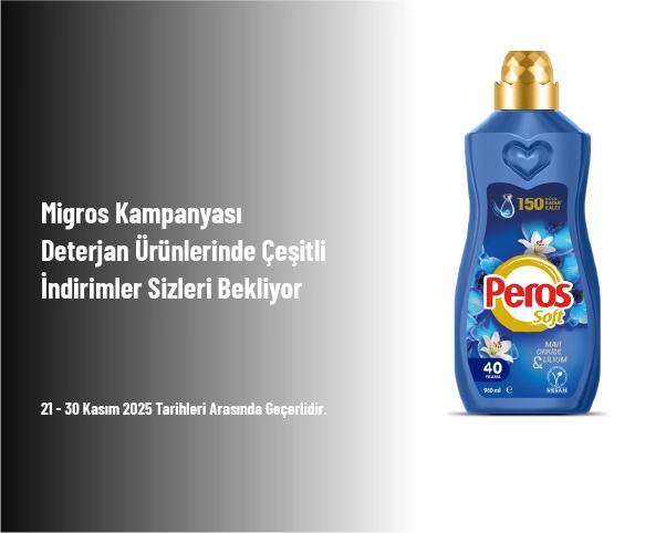 Migros Kampanyası - Deterjan Ürünlerinde Çeşitli İndirimler Sizleri Bekliyor