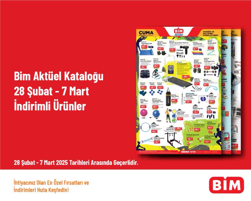 Bim Aktüel Kataloğu - 28 Şubat - 7 Mart İndirimli Ürünler