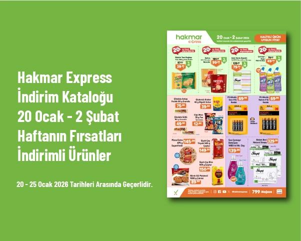 Hakmar Express İndirim Kataloğu - 20 Ocak - 2 Şubat Haftanın Fırsatları İndirimli Ürünler