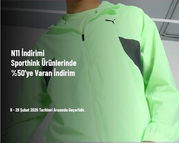 N11 İndirimi - Sporthink Ürünlerinde %50'ye Varan İndirim