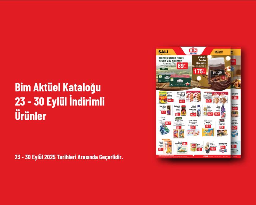 Bim Aktüel Kataloğu - 23 - 30 Eylül İndirimli Ürünler
