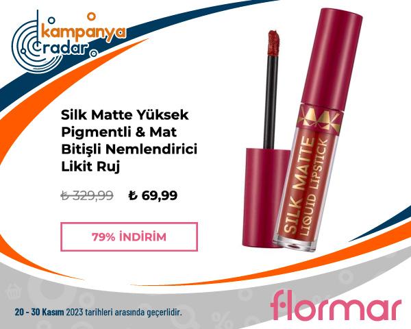 Flormar Silk Matte Yüksek Pigmentli & Mat Bitişli Nemlendirici Likit Ruj İndirimi