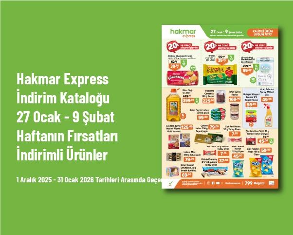 Hakmar Express İndirim Kataloğu - 27 Ocak - 9 Şubat Haftanın Fırsatları İndirimli Ürünler