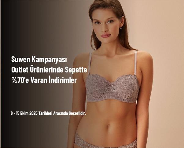Suwen Kampanyası - Outlet Ürünlerinde Sepette %70'e Varan İndirimler