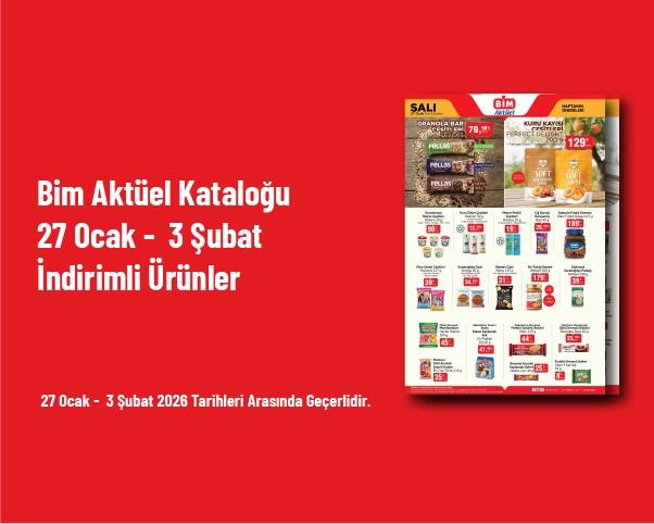Bim Aktüel Kataloğu - 27 Ocak -  3 Şubat İndirimli Ürünler