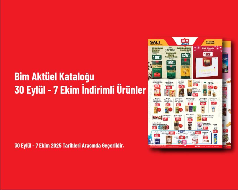 Bim Aktüel Kataloğu - 30 Eylül - 7 Ekim İndirimli Ürünler