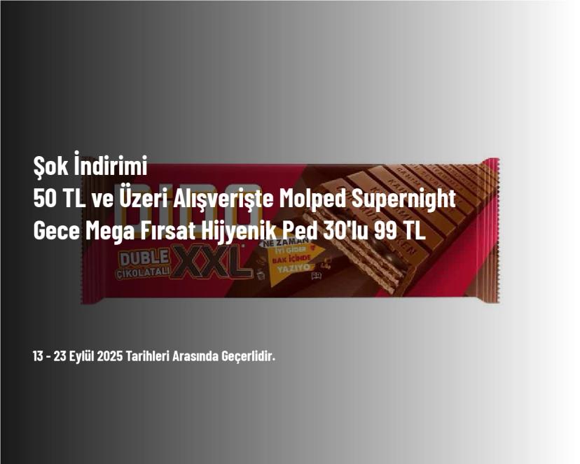 Şok Kampanyası - 50 TL ve Üzeri Alışverişte Ülker Dido Klasik Xxl Tablet 215 g 99 TL