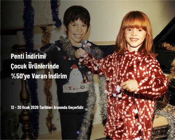 Penti İndirimi - Çocuk Ürünlerinde %50'ye Varan İndirim
