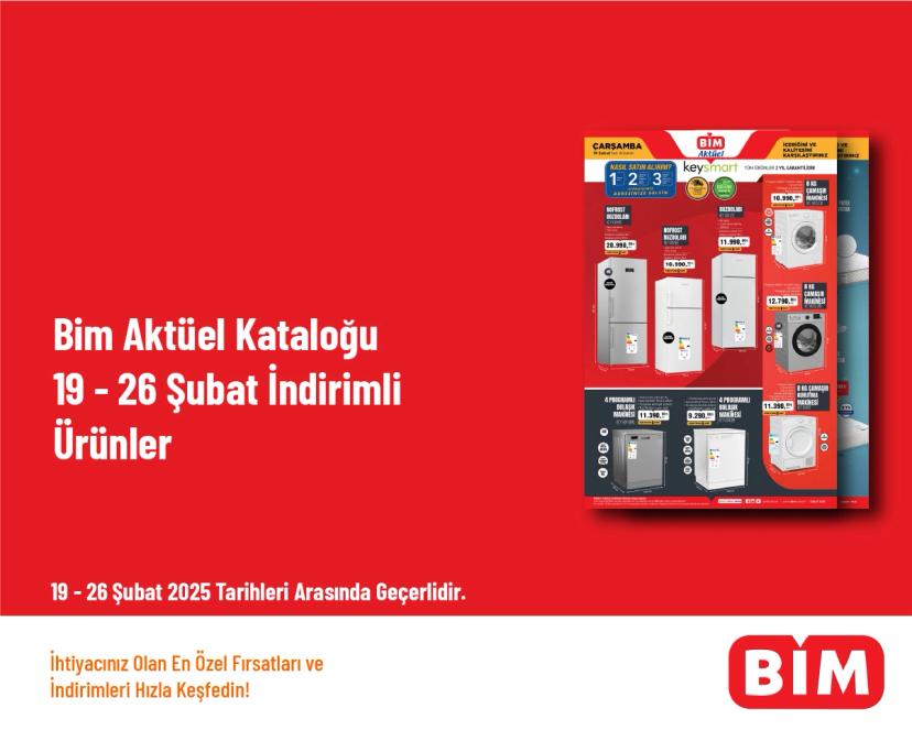 Bim Aktüel Kataloğu - 19 - 26 Şubat İndirimli Ürünler