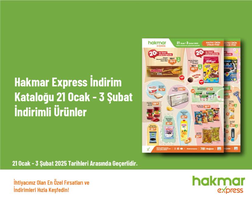 Hakmar Express İndirim Kataloğu - 21 Ocak - 3 Şubat İndirimli Ürünler