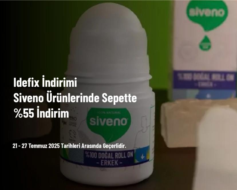 Idefix İndirimi - Siveno Ürünlerinde Sepette %55 İndirim