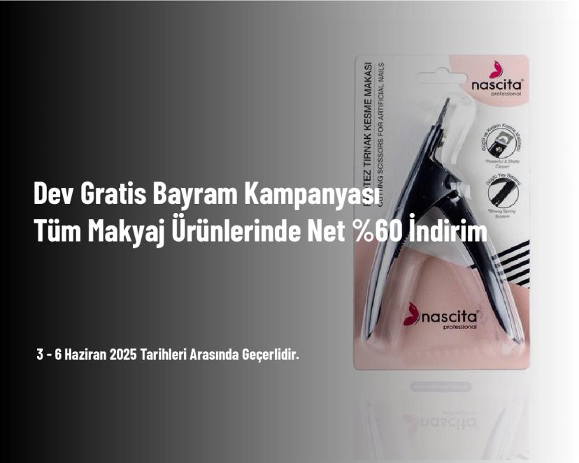 Dev Gratis Bayram Kampanyası - Tüm Makyaj Ürünlerinde Net %60 İndirim