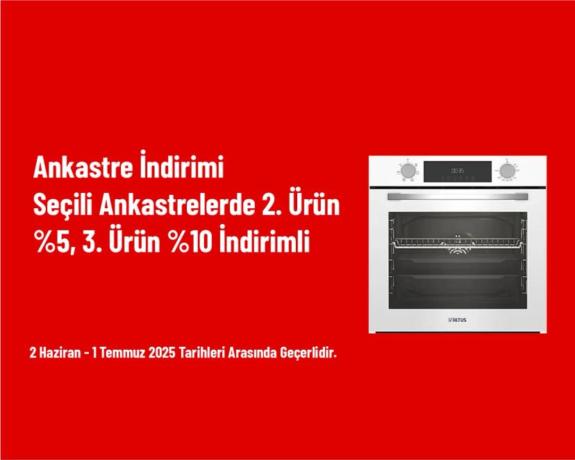 Ankastre İndirimi - Seçili Ankastrelerde 2. Ürün %5, 3. Ürün %10 İndirimli