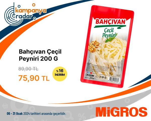 Migros Bahçıvan Çeçil Peyniri 200 G