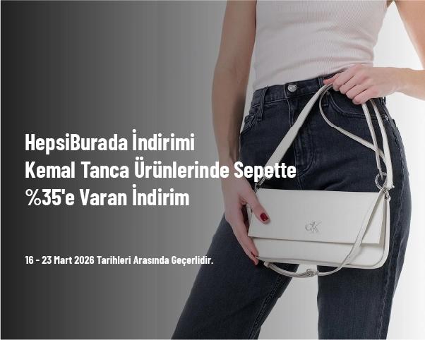 HepsiBurada İndirimi - Kemal Tanca Ürünlerinde Sepette %35'e Varan İndirim