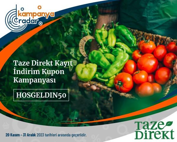 Taze Direkt Kayıt İndirim Kupon Kampanyası