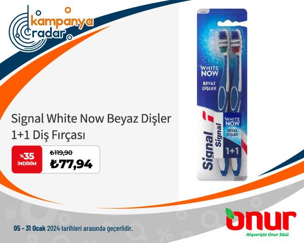 Onurmarket Signal White Now Beyaz Dişler 1+1 Diş Fırçası
